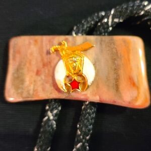Vintage Shriners bolo tie.